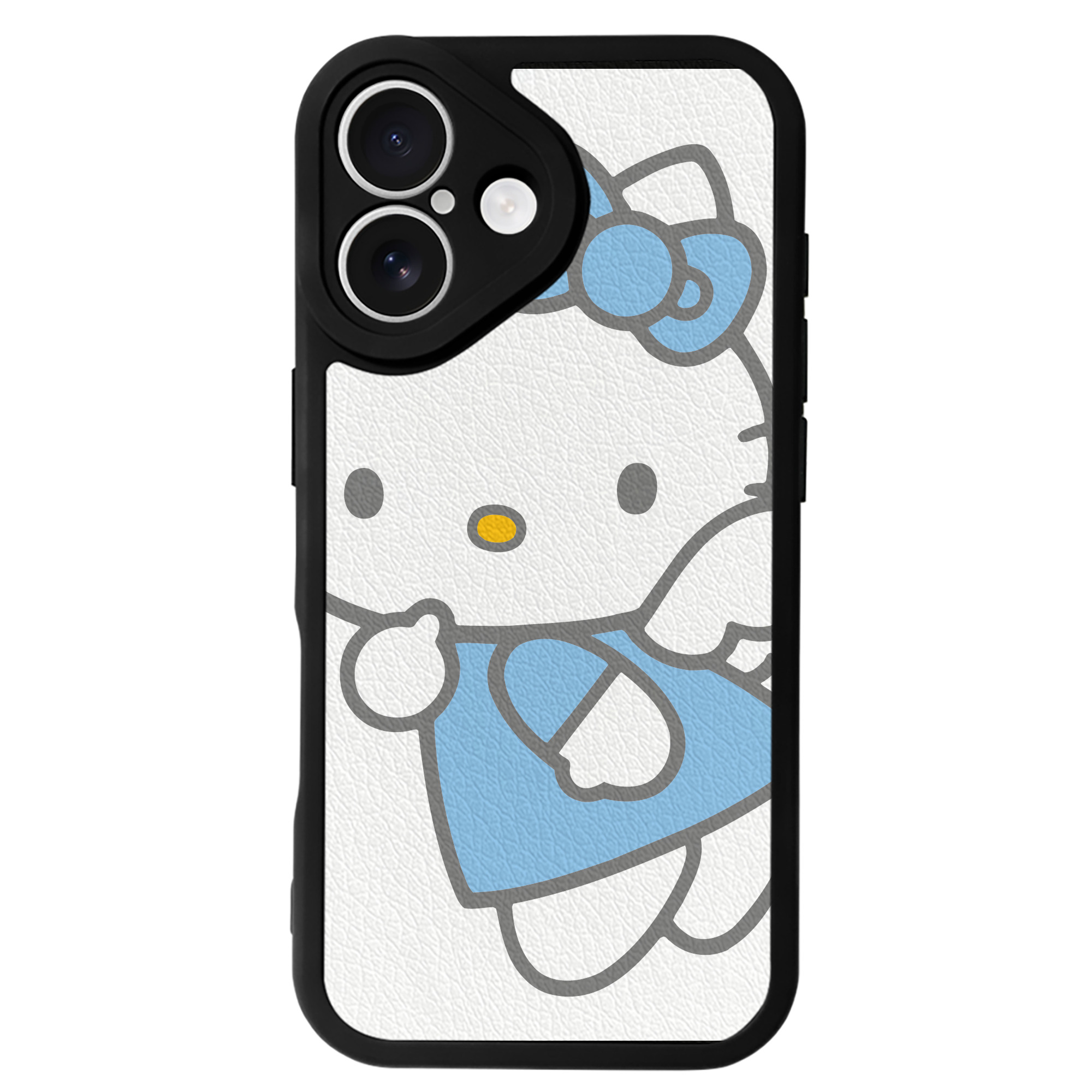 （画像用） Hello Kitty ハローキティ 【iPhone 16シリーズ対応】シリコンスマホケース（レザー調） 材質：シリコン